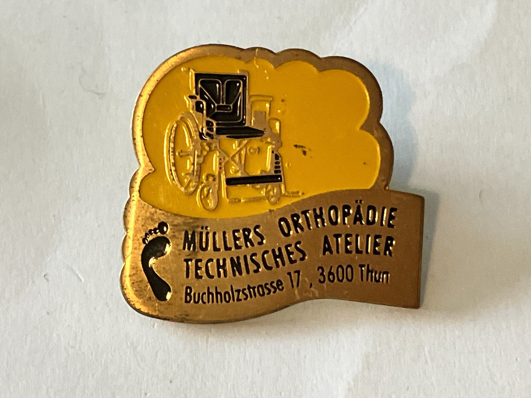 Placchette & Badge: 1 Pin Müller Orthopädie Thun – Usato da Basel venduto da djwwpp