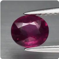 Vrai 0.97 Karat Natur Rhodolit Rot Afrika Edelstein Violett