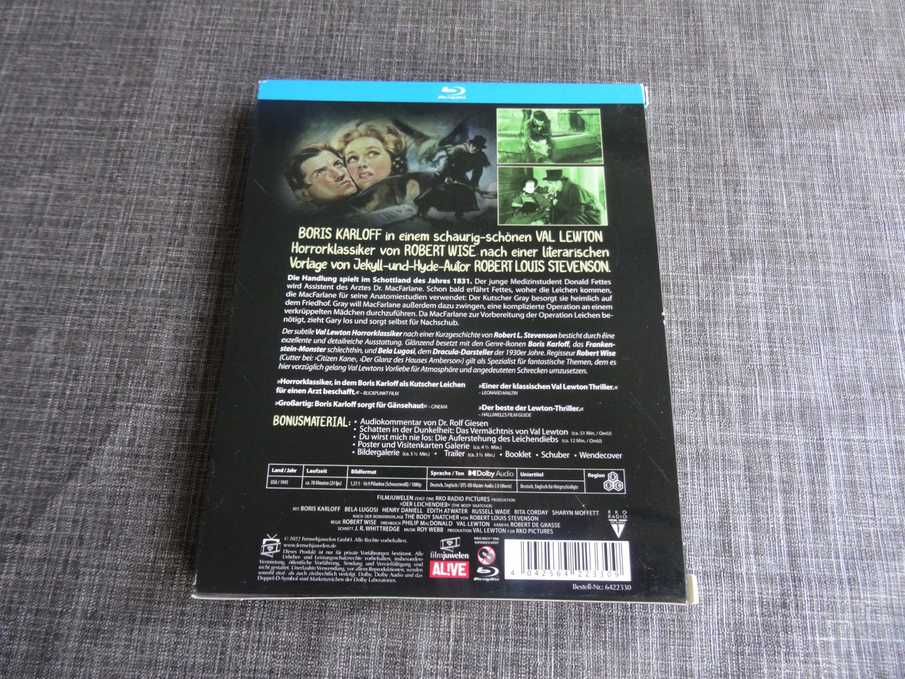 Tutti i DVDs: Boris Karloff: Der Leichendieb Blu-ray – Usato da Olten venduto da Disc-Verkauf 1