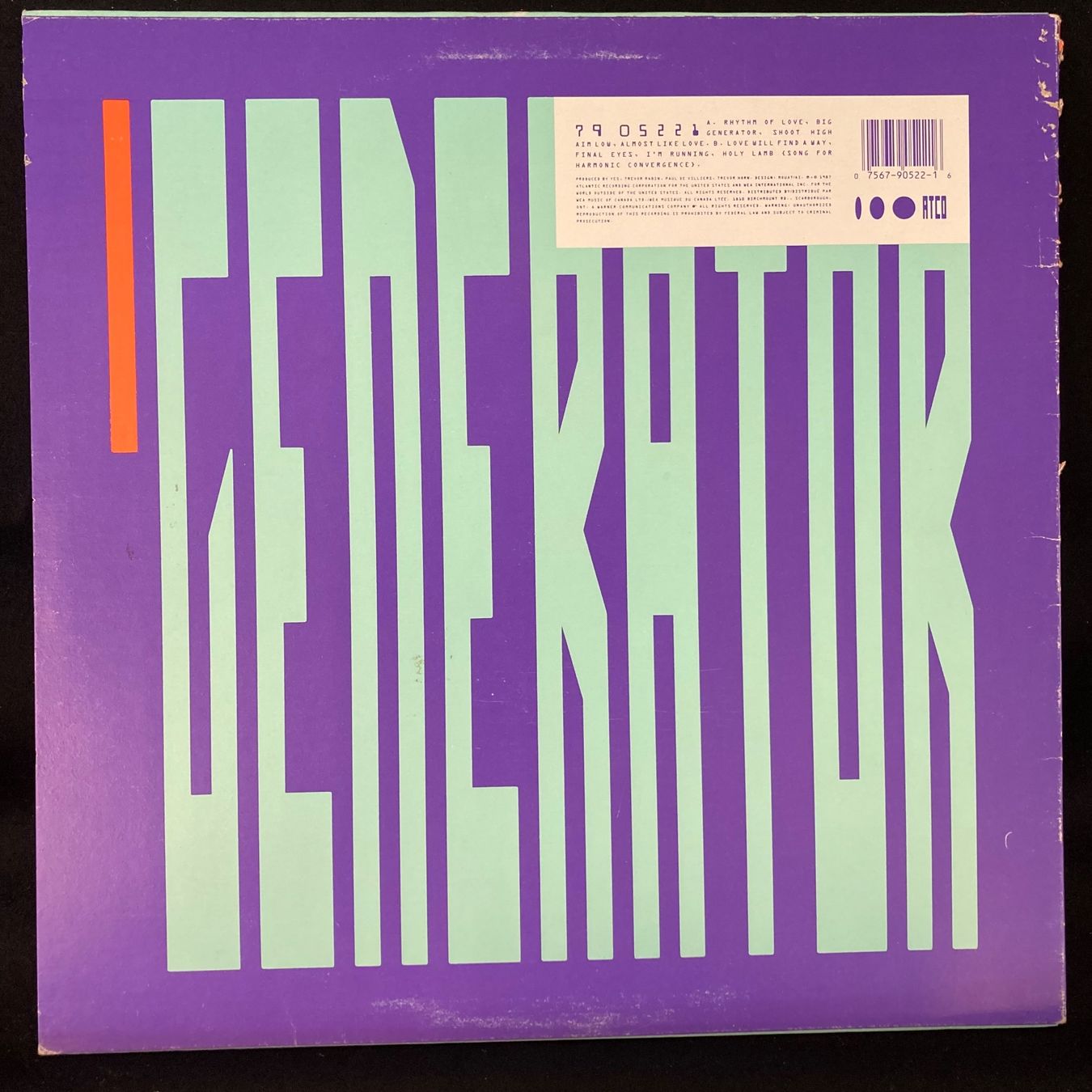 Schallplatten: Yes / Big Generator – Gebraucht aus St.Gallen von Out-take 1