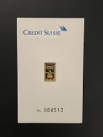 Goldbarren 1g Credit Suisse