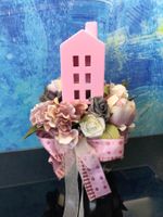 Weihnachtsdeko Vintageblumen Tischdeko Shabbydeko Blumendeko