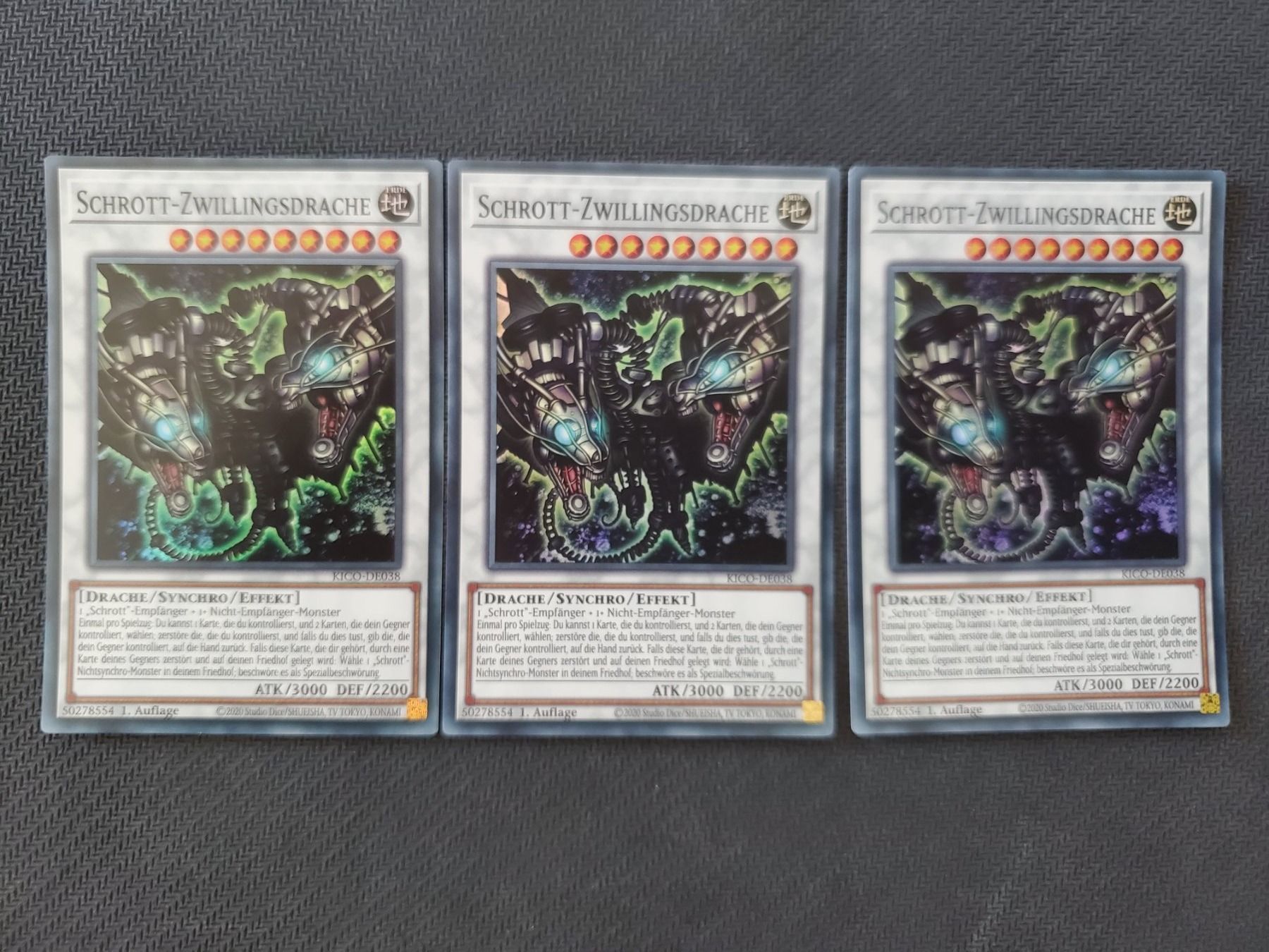Yugioh Carte collezionabili: Yugioh Schrott-Zwillingsdrache x 3 – Nuovo (secondo la descrizione) da Opfikon venduto da Steins_Siedlung