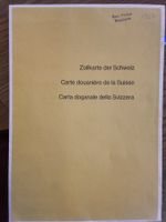 Historische  CH Zollkarte 1967 Grenzwachposten Beggingen/SH