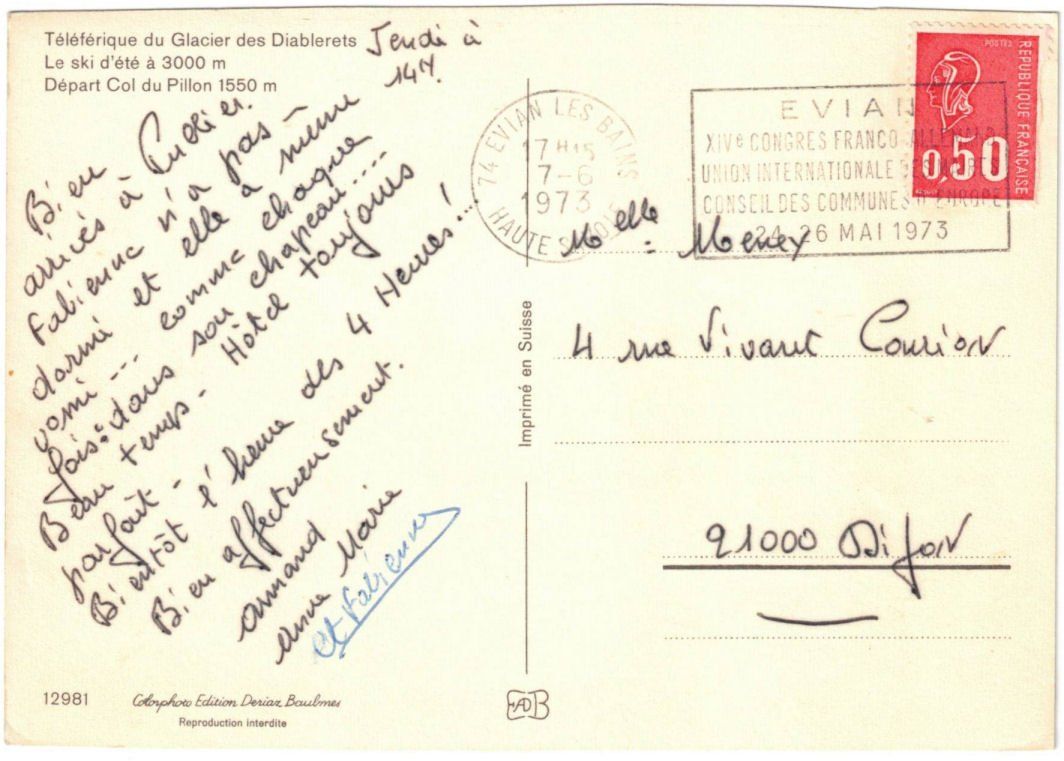 Ansichtskarten: Col du Pillon - Télècabine / Gondelbahn – Gebraucht aus Binningen von Mountainrider 1