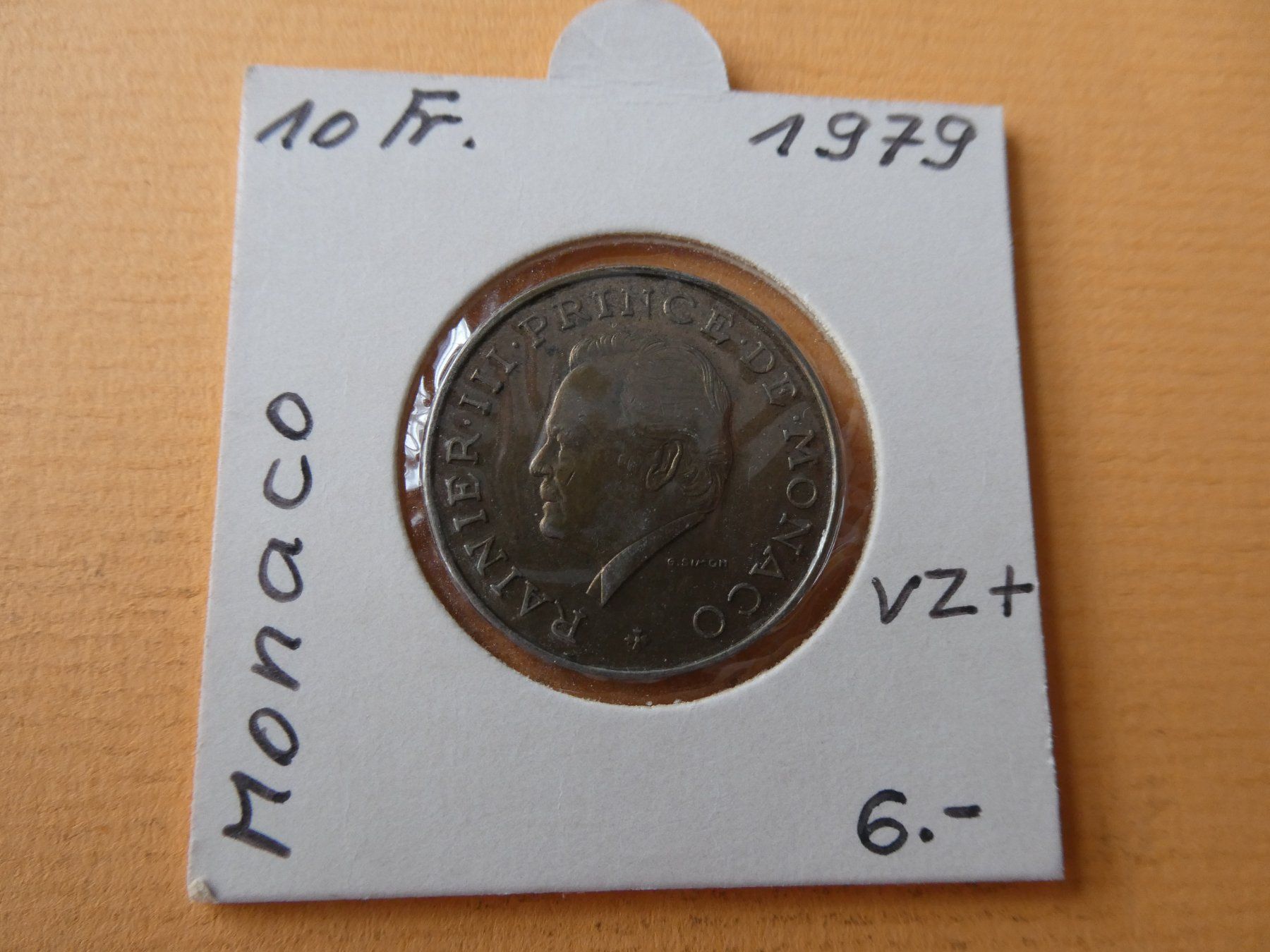 Tutti le monete: Monaco 1979, 10 Francs – Usato da Hinterforst venduto da Rohusri