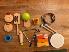 Musikinstrument-Set Holz-Metall