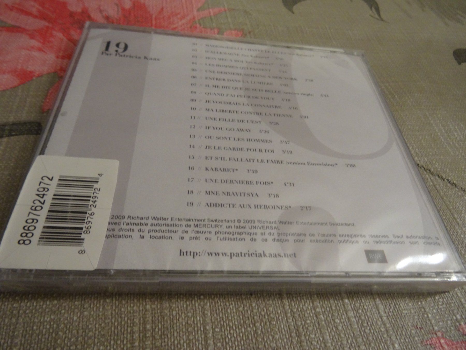 CD: Patricia Kaas - CD "19"  NEU IN FOLIE – Nuovo e nell'imballaggio originale da Olten venduto da Disc-Ausverkauf 1