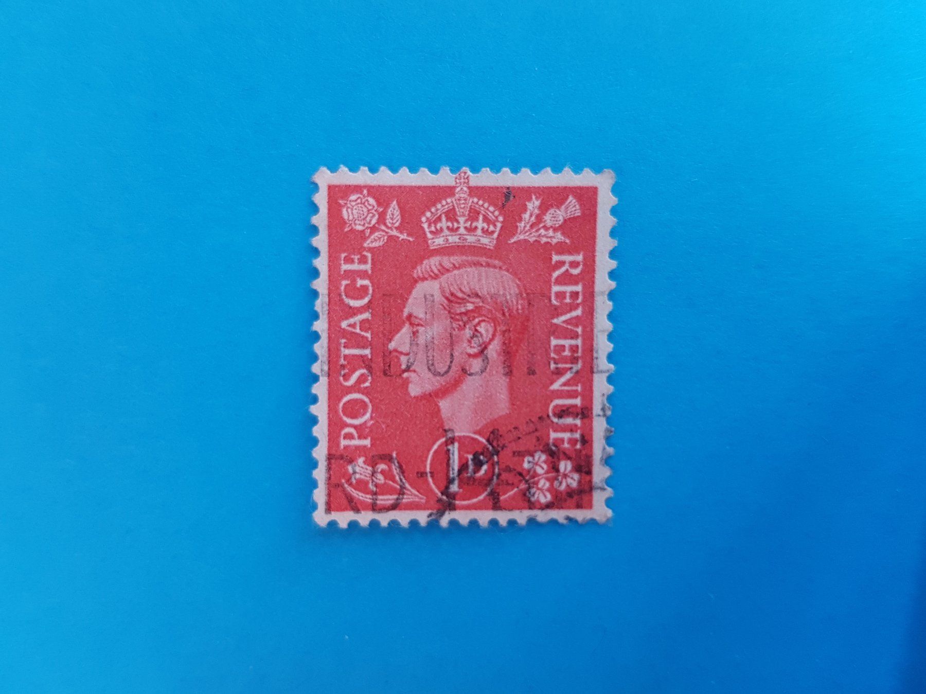 Alle Briefmarken: 1 Penny GB - King George VI - 1942 – Gebraucht aus Reinach BL von Dexy62