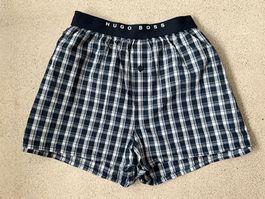 Hugo Boss Boxershorts blau karriert (Grösse Large)