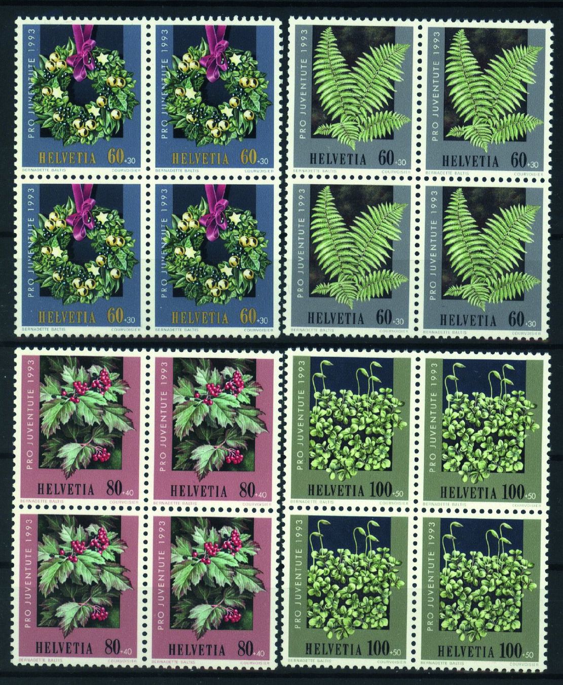 Tutti i francobolli: 1993, Pro Juventute, Viererblöcke ** – Usato da Willisau venduto da Vollstempel