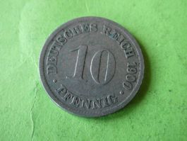 Dt. Reich 1900 D, 10 Pfennig