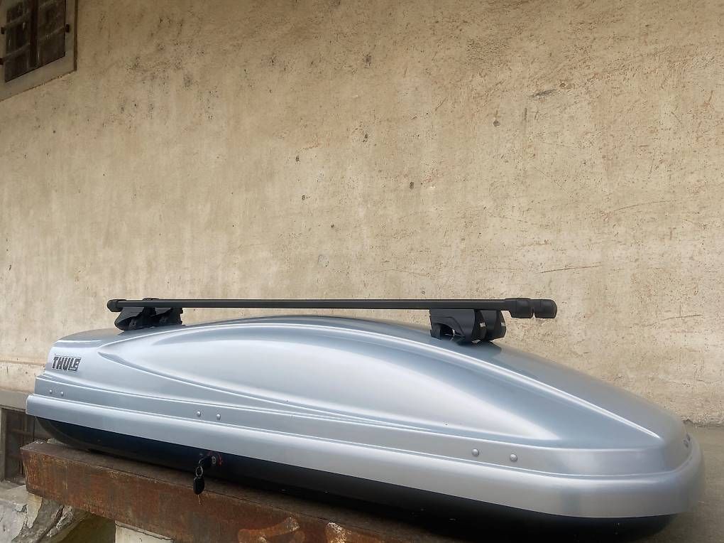 Box da tetto: XL Dachbox Thule Atlantis 600 mit oder ohne Träger – Usato da Leuzigen venduto da Doppelrad 1