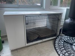 Meuble et cage pour chien