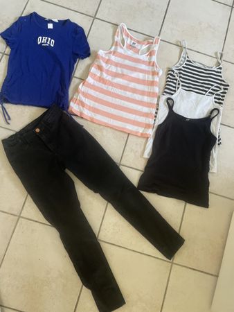 Sommer Set H&M Gr. 146/152, Top, Shirt, Jeans, Top Zustand