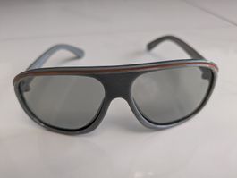 3D Kinder Brille Hama Polfilterbrille sportlich grau