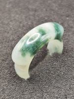 Vintage Ring aus natürliche Jade 80er Top