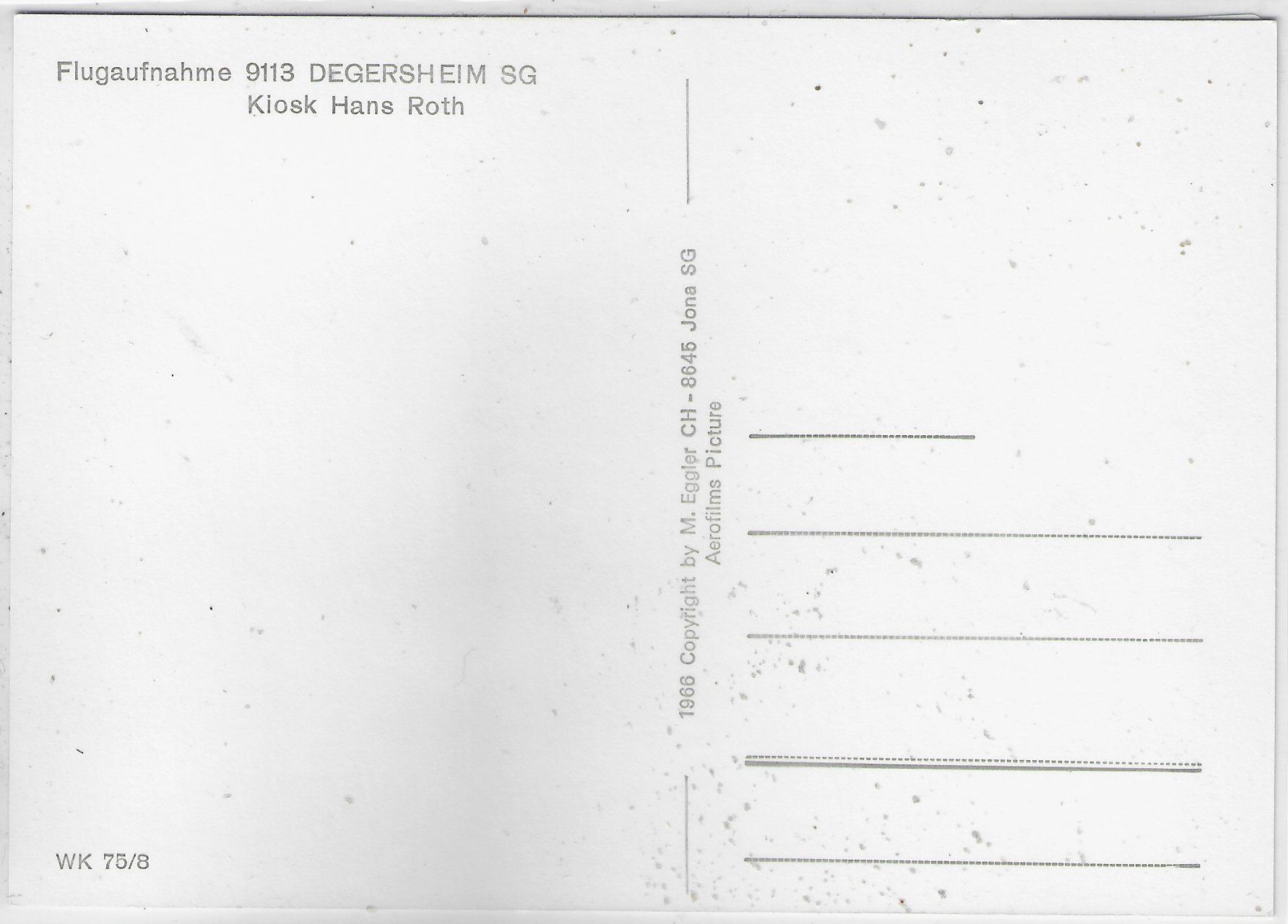 Cartoline postali: Flugaufnahme Degersheim SG – Usato da Ettingen venduto da Kartenplanet 1