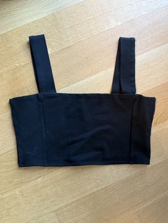 Schwarzes Crop Top Grösse L