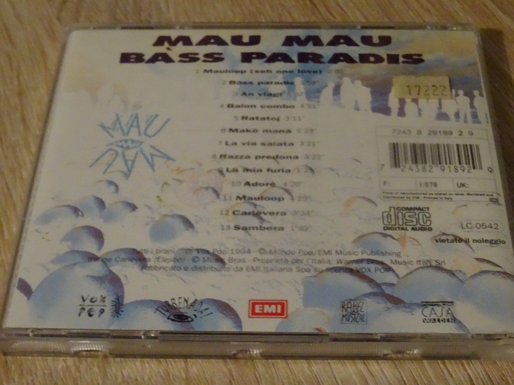 CD: Mau Mau - Bass Paradis CD – Usato da Olten venduto da Disc-Ausverkauf 1