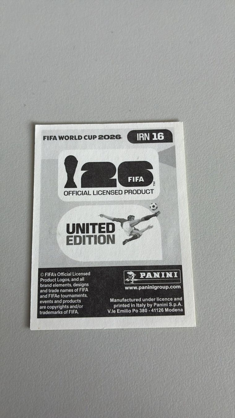 Panini Carte collezionabili: Carte panini 2026 - IRN 16 – Nuovo (secondo la descrizione) da La Neuveville venduto da Ibo2300 1