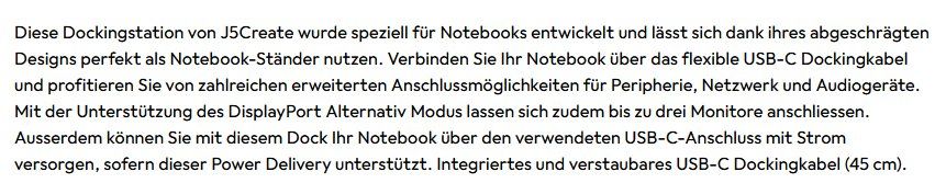 Docking station: Dockingstation j5Create Triple Display Dock, ungebraucht – Neuf (Voir description) à Seon par urur70 4