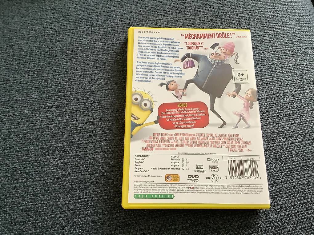 Tutti i DVDs: Moi moche et méchant, DVD comme neuf – Usato da Icogne venduto da luna.16 2