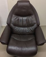 Bequemer Ledersessel, braun