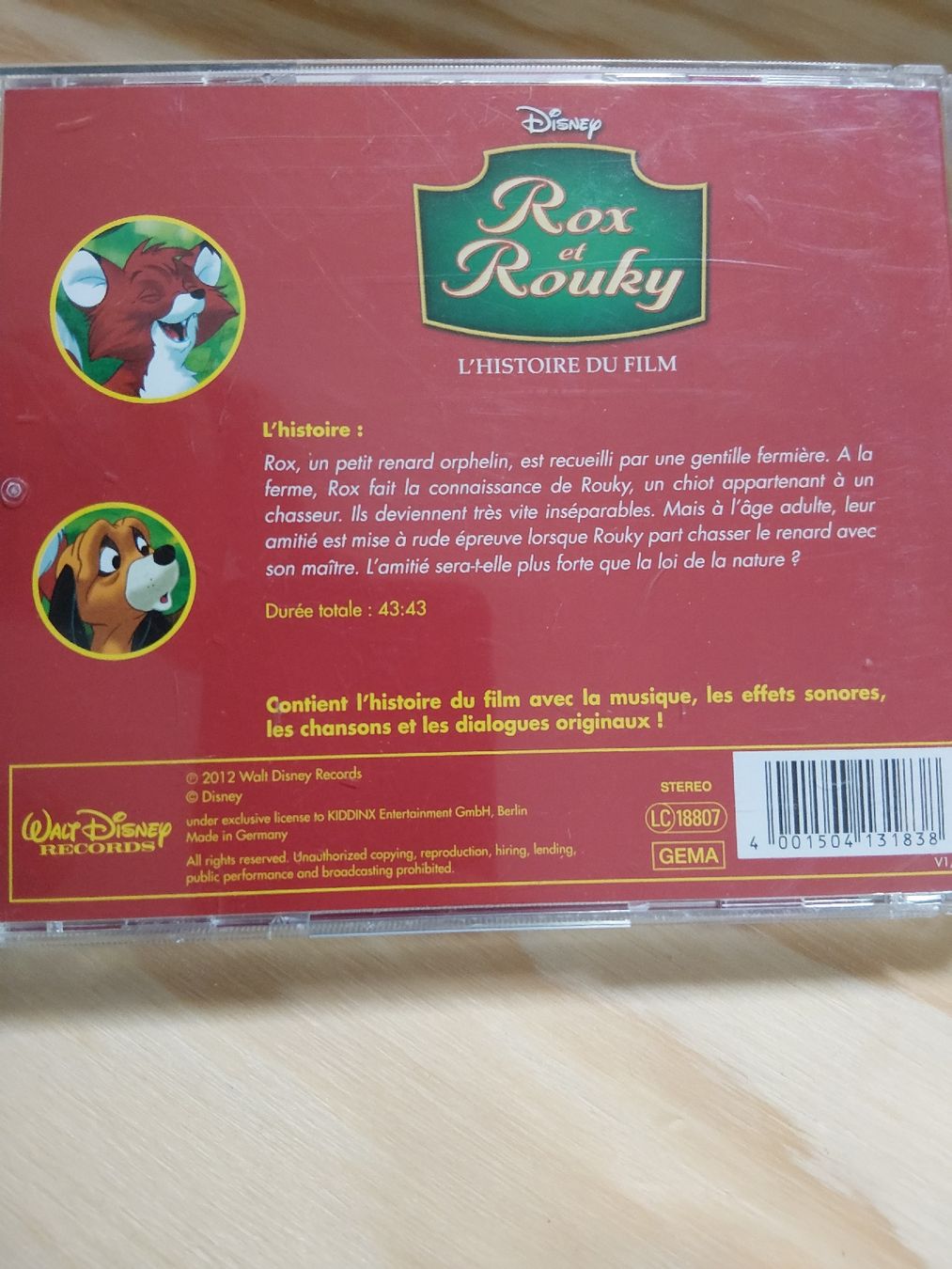 CDs: CD Rox et Rouky – Gebraucht aus Grolley von Montana78 2