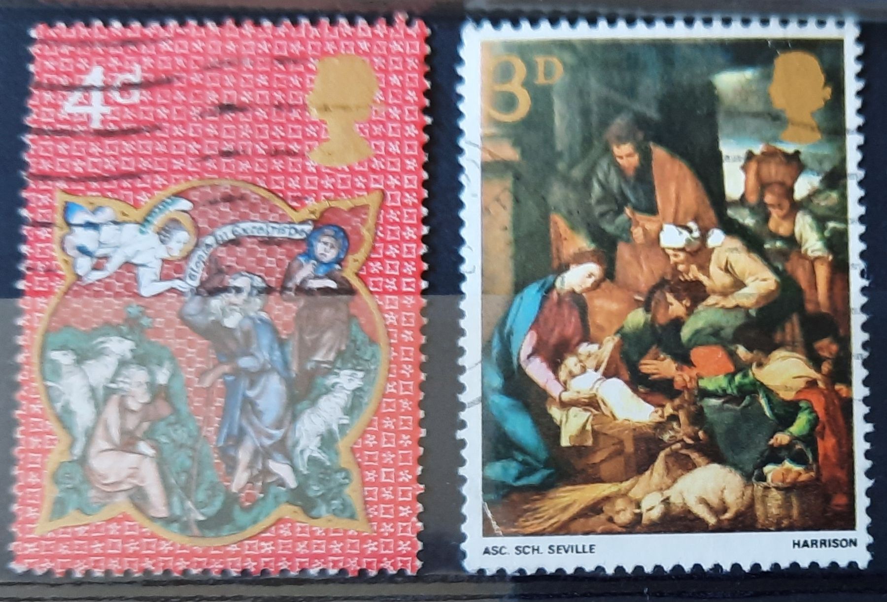 Tutti i francobolli: 5-22-3 Timbres anglais. Divers. – Usato da GENEVE venduto da Pjeronimo 6