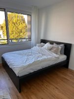 Ikea Malm Bett 160x200 schwarz inkl. Lattenrost