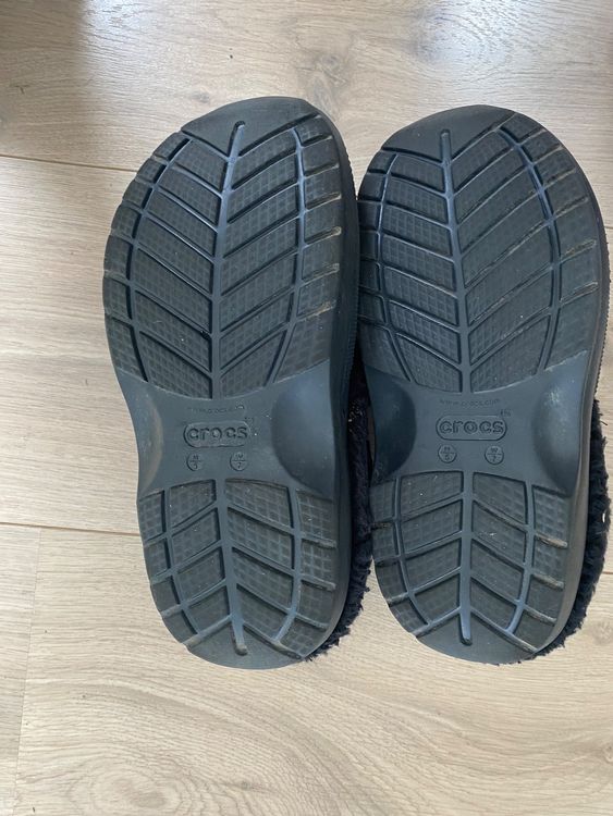 Crocs Comfort mit Fell Winterclogs gefüttert schwarz M5/W7 | Kaufen auf ...