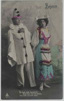 L 167 Bajazzo Clown Liebespaar St.Gallen Rasierklingen-o1909