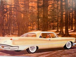 Carte postale vintage Chrysler Imperial 1959 Rare!