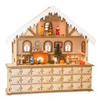 Adventskalender Stube mit Beleuchtung