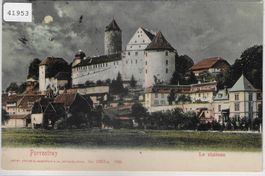 Porrentruy - Le chateau im Mondschein