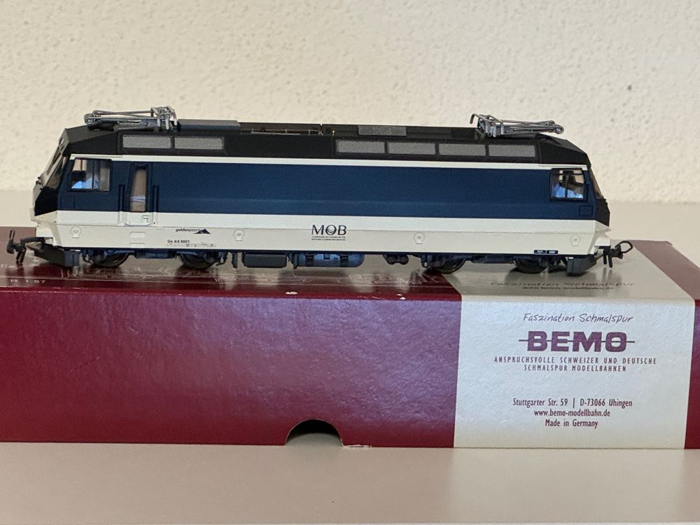 Bemo Modelleisenbahnen: Bemo MOB Ge 4/4 8001 neues Design H0m ESU SOUND V5 – Gebraucht aus Goldau von Bergsturz1806 3