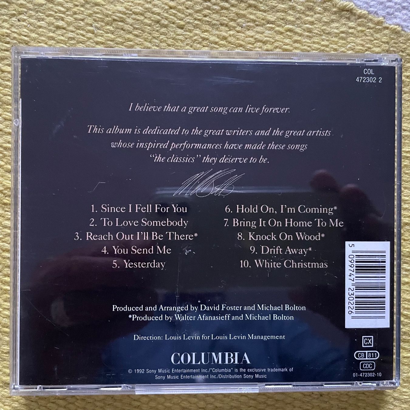 CDs: MICHAEL BOLTON-THE CLASSICS TIMELESS – Gebraucht aus Rorschacherberg von CD-Roli 1