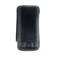 Zigarren-Etui Rindsleder schwarz 3 DC
