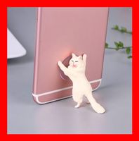 Handyhalter Katze Cat Weiss Handyholder Natelhalter Stand