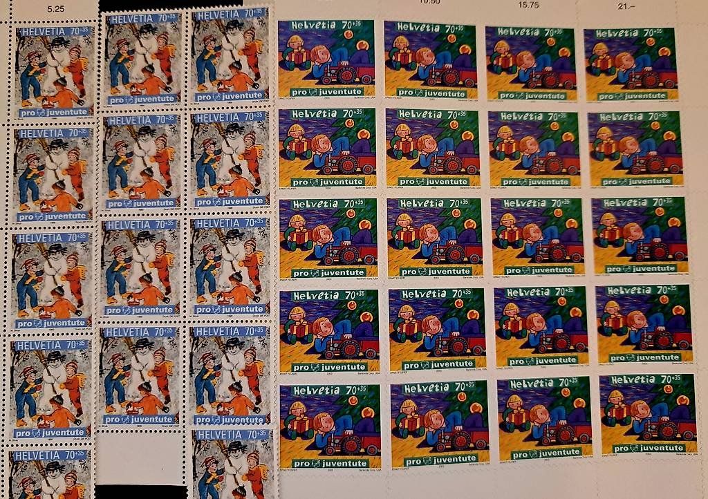 Tutti i francobolli: Briefmarkensammlung Pro Juventute, Geldscheine etc. – Nuovo (secondo la descrizione) da bazenheid venduto da salerno007 4