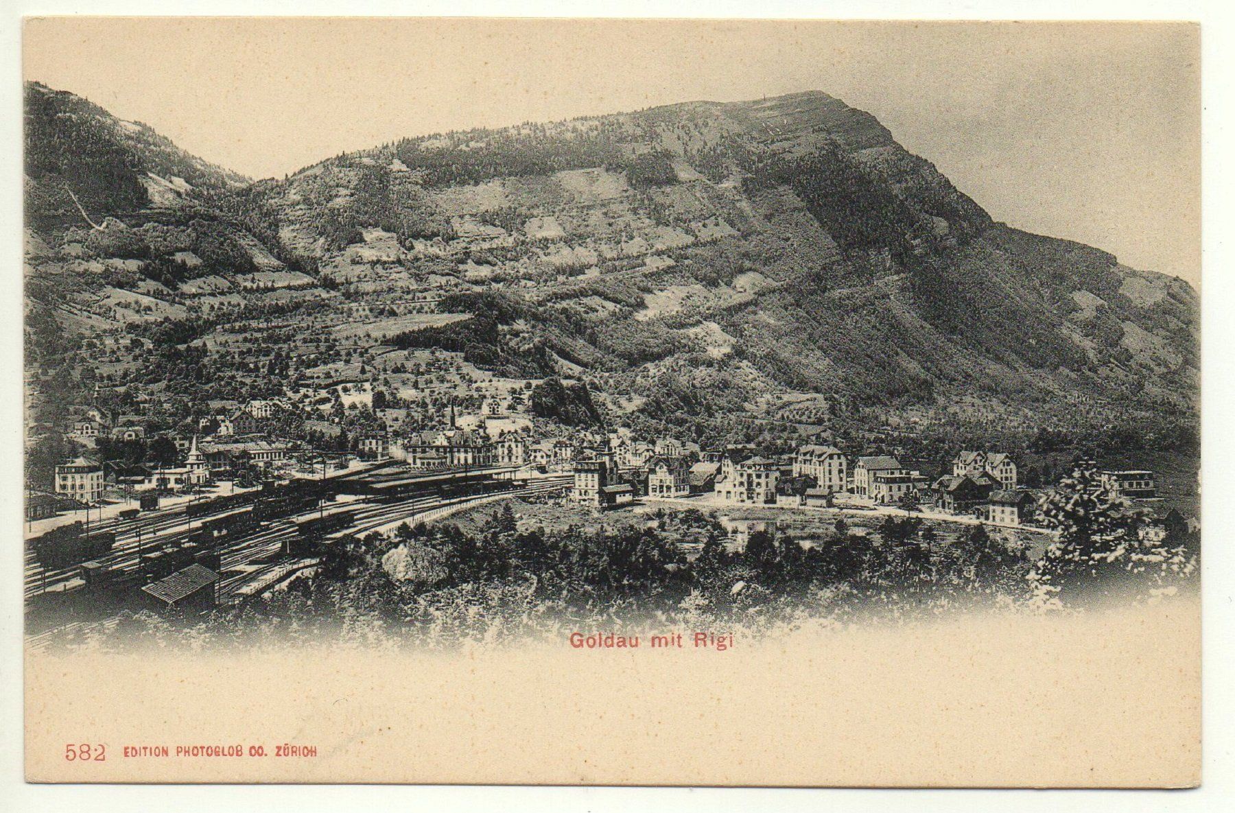 Cartes postales: GOLDAU mit Rigi- Bahnhofquartier – Neuf (Voir description) à Jona par philajona