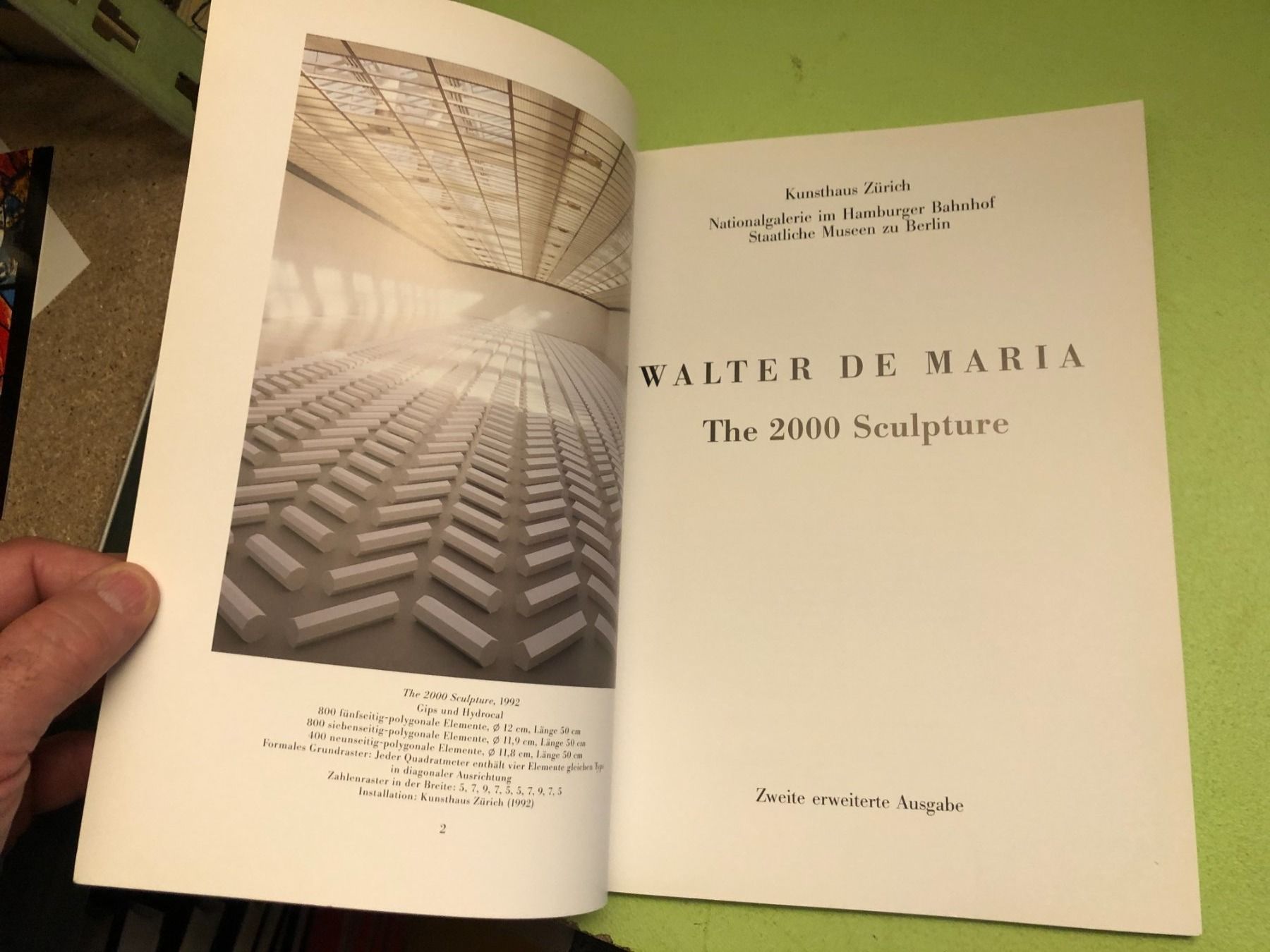 Libri: Walter de Maria: The 2000 Sculpture. – Usato da Zürich venduto da allp 1