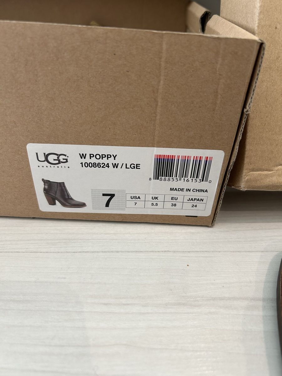 Ugg Scarpe da donna: UGG Australia brown Leather Ankle Boots - Size 7! – Usato da Wallisellen venduto da sam_kf7w 4