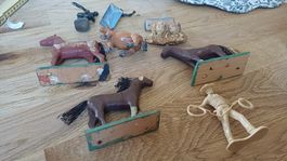 Lot Alte Figuren Pferde etc.