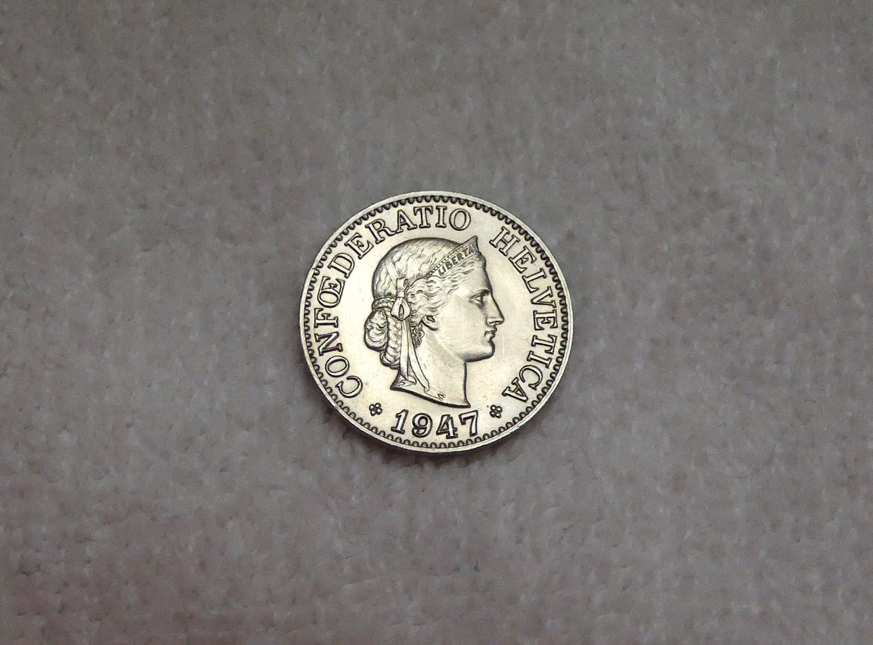 Tutti le monete: 10 centimes/rappen 1947 – Usato da Nyon venduto da Ilmi09
