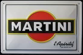 Martini Insegne: Blechschild 3D-MARTINI LOGO-WEISS – Nuovo e nell'imballaggio originale da Rupperswil venduto da big-one-sale