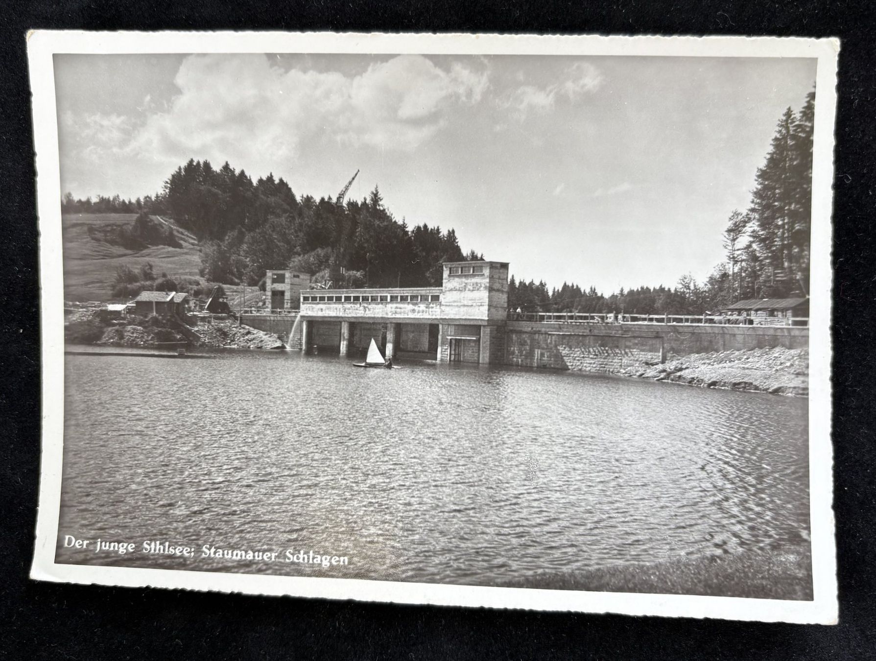 Cartoline postali: DER JUNGE SIHLSEE STAUMAUER SCHLAGEN – Usato da Ostermundigen venduto da wini63