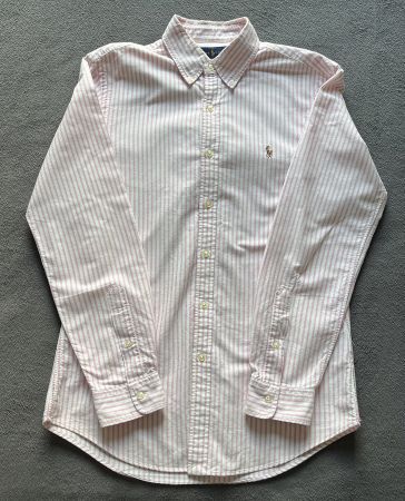 Ralph Lauren Hemd Gr. M (Slim Fit) Rosa gestreift