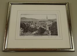 OBERWETZIKON, LITHOGRAPHIE VON PAUL WYSS